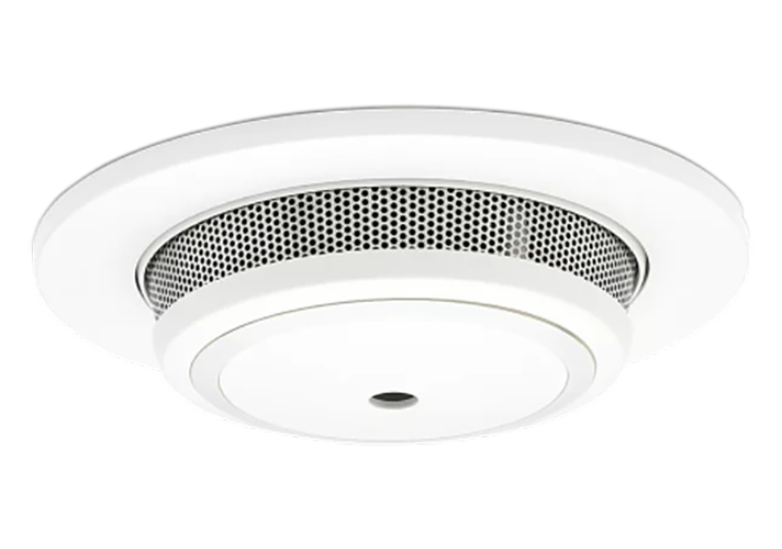 recessed interconnected smoke alarm (white)
