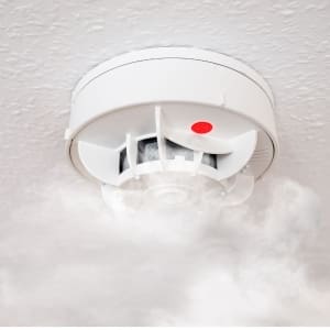 smoke alarm going off